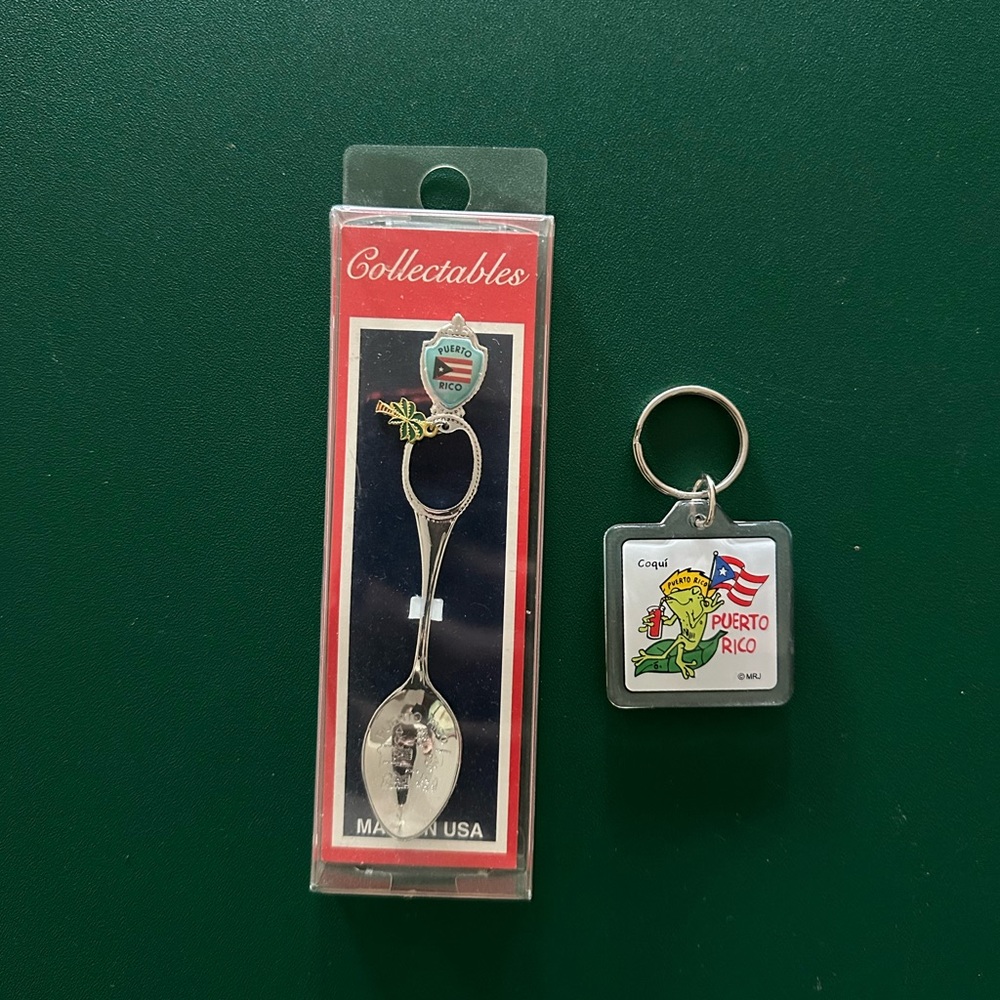 Puerto Rico Collectable Spoon with Keychain